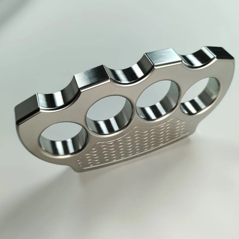 Solid Steel Knuckle Duster Tactical Emergency Defense Equipment