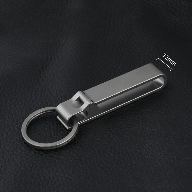 Lightweight Titanium Key Holder for Men Waist Clip and Sports Keychain