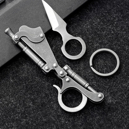 Pocket Blade Keychain with High Rebound for EDC and Personal Defense