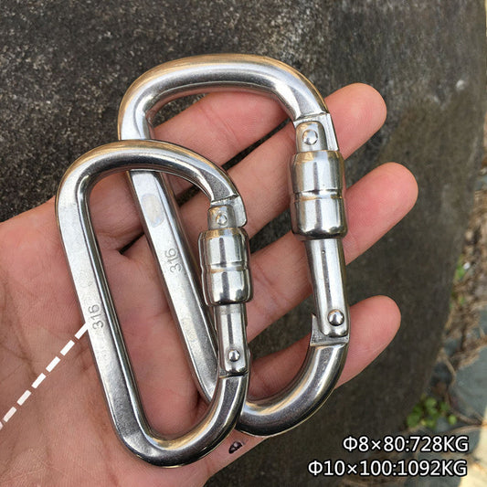 Titan GripLock D-Rig Clip for Secure Climbing and Hauling Tasks
