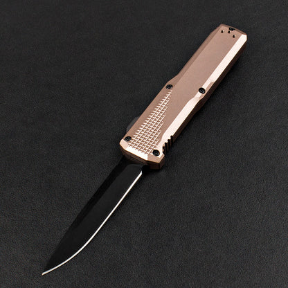 Tactical Pocket Knife with Aluminum Handle for Hunting and Self Defense Purposes