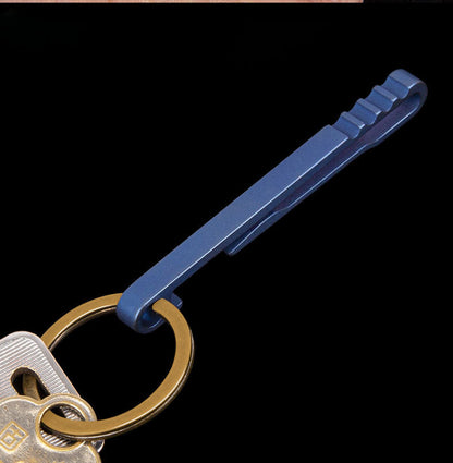SwiftClip Titanium Key Ring for Efficient Car Key Storage