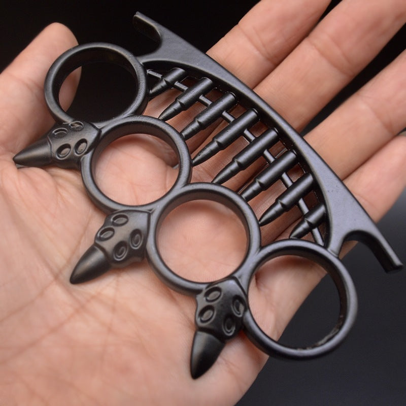 Four-Finger Bullet Head Knuckle Tool for Self-Defense