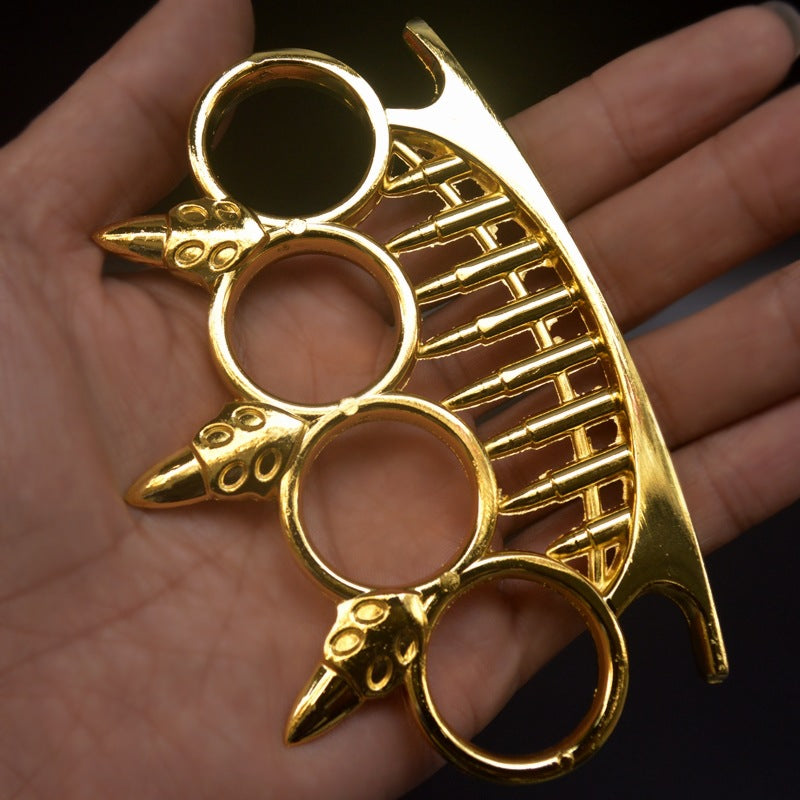 Four-Finger Bullet Head Knuckle Tool for Self-Defense
