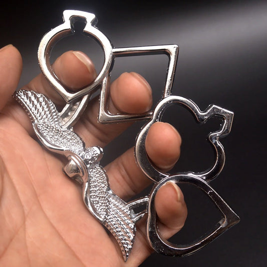 Heart Red K Tactical Knuckle Duster for Self-Protection