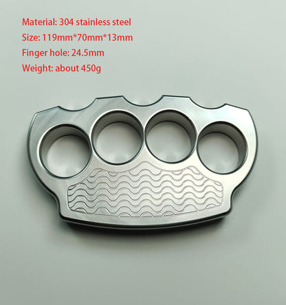 Solid Steel Knuckle Duster Tactical Emergency Defense Equipment