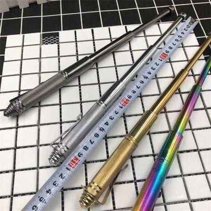Miniature Expandable Baton in Pen Form for Protection