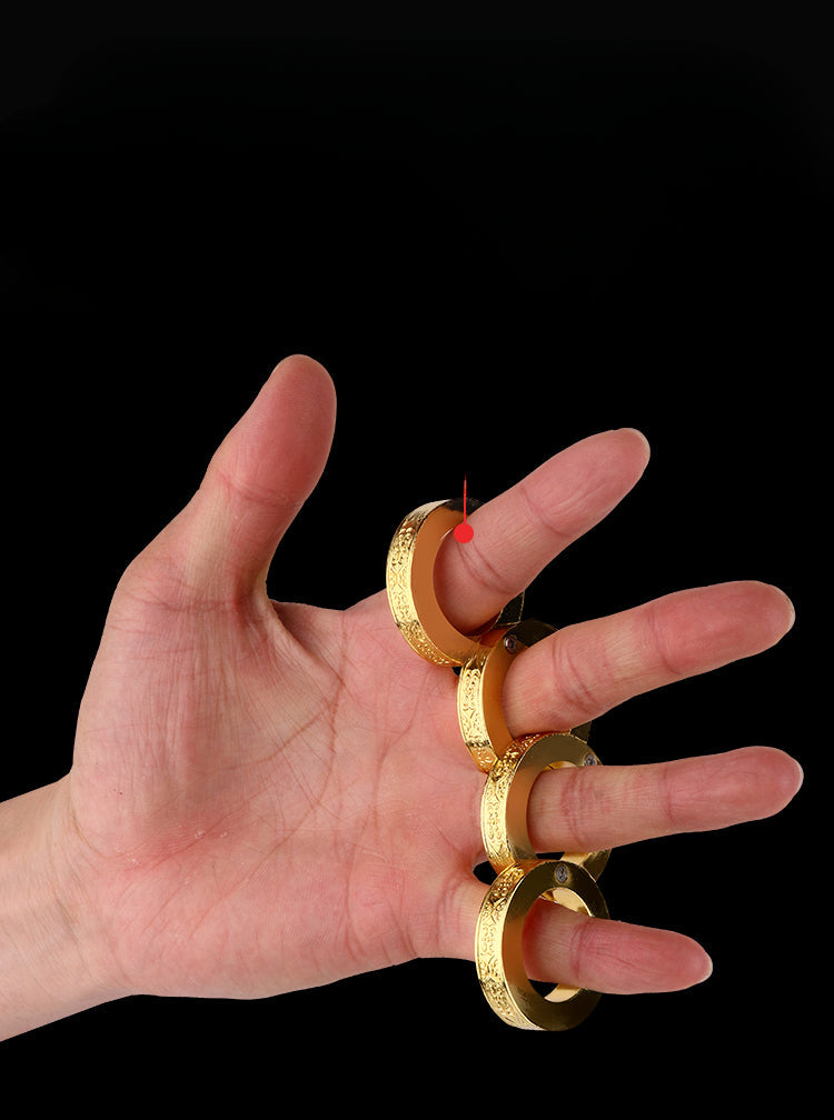 Foldable Zinc Alloy Knuckle Duster for Self Defense