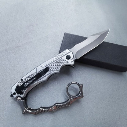 Knuckle Folding Knife for Outdoor Self Defense EDC Pocket Tool