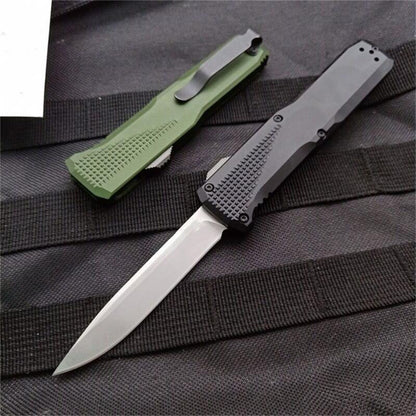 Tactical Pocket Knife with Aluminum Handle for Hunting and Self Defense Purposes