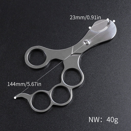 Stylish Silver Stainless Steel Cutter for Cigar Enthusiasts