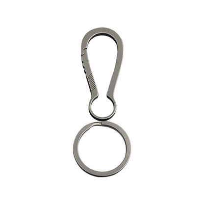 Sleek Titanium Keychain Clip with Innovative Car Accessory Design