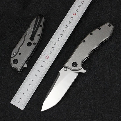 Outdoor Ready Titanium Alloy Folding Knife for Camping Adventures