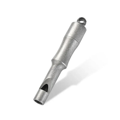 Titanium Waterproof Emergency Whistle with Storage for Multi-function Outdoor Use