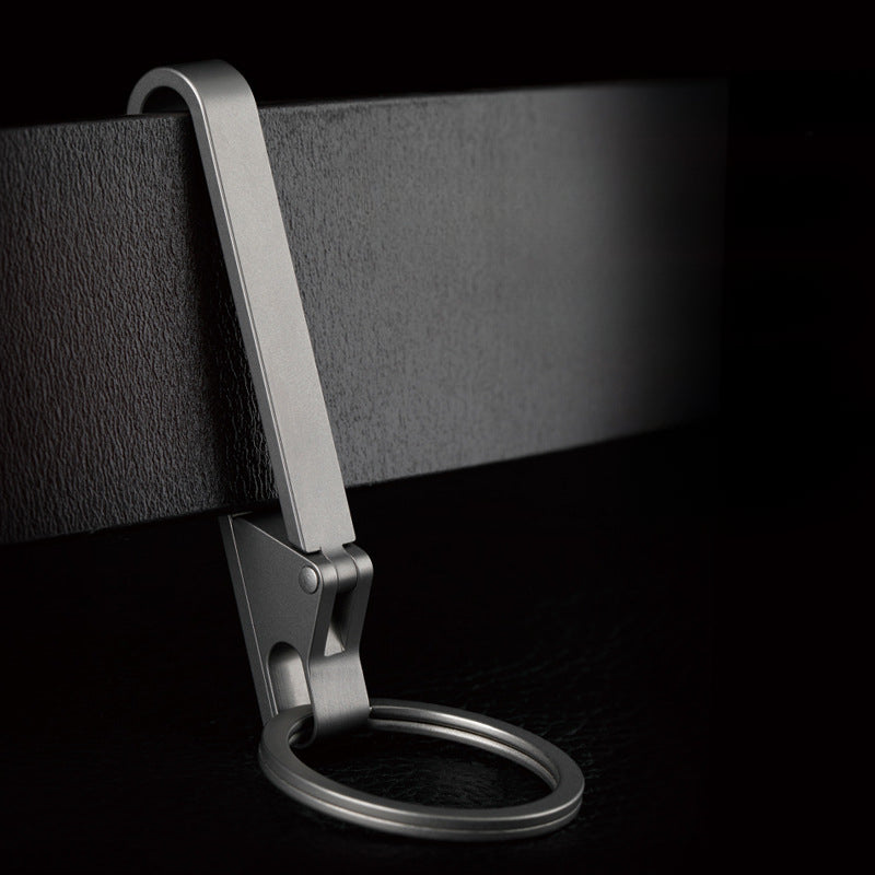 Lightweight Titanium Key Holder for Men Waist Clip and Sports Keychain