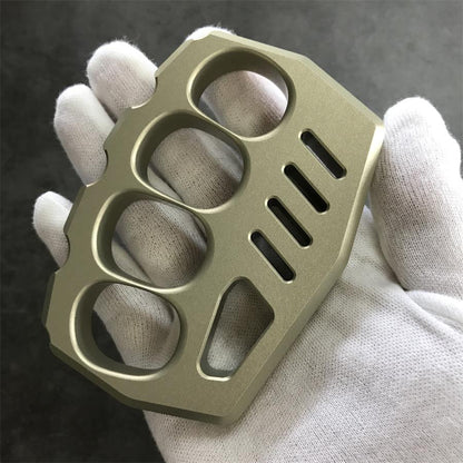 Oversized Finger Loop Aluminum Knuckle Duster Defense EDC Tool