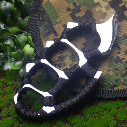 Compact Zinc Alloy Knuckle Duster with Bottle Opener and Strap for EDC