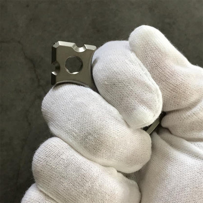 Multifunctional Crowbar Screw Broken Window Portable EDC Tool Titanium Bottle Opener