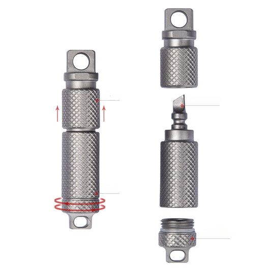 Titanium Instant-Access Utility Capsule for Quick Use