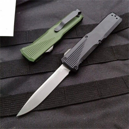 Tactical Pocket Knife with Aluminum Handle for Hunting and Self Defense Purposes