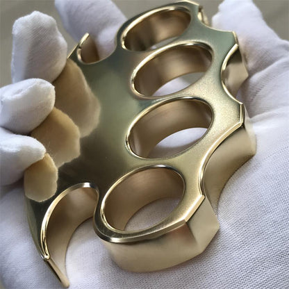 Brass Self-Defense EDC Knuckle Duster with Smooth Polished Surface