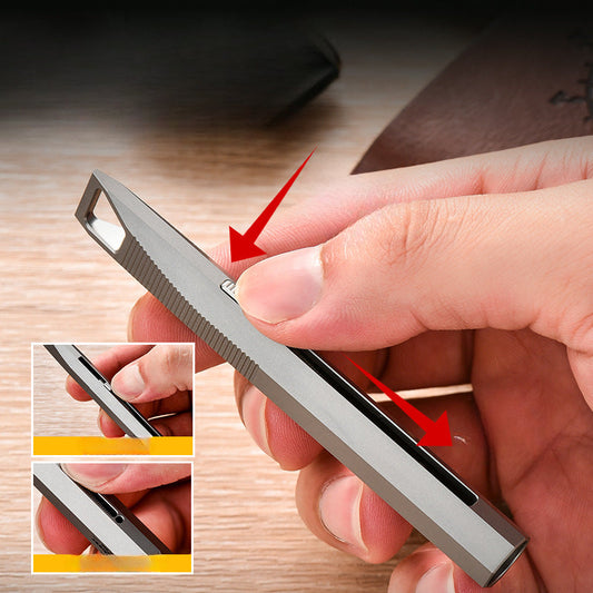 Titan Slide Signature High-End Metal Pen for Fidgeting