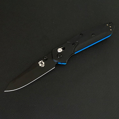 Liome EDC Tool Folding Blade Knife with Dual Color G10 Grip for Outdoor Use