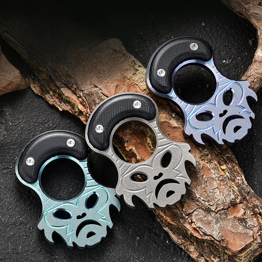 Titanium Finger Grip MultiTool Pioneer EDC Keychain