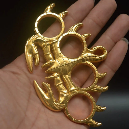 Scorpion Design Knuckle Duster Four Finger Protection Tool