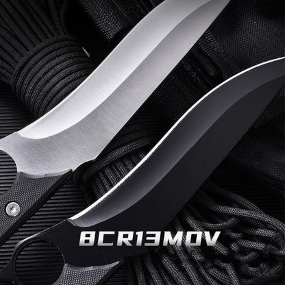Outdoor Survival Fixed Blade Knife with Knuckle Duster Protection