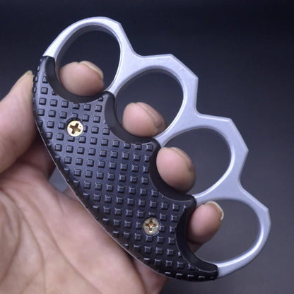Reinforced Metal Knuckle Duster Four Finger Defense Gear