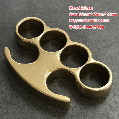 Timeless Style Stonewashed Brass Knuckle Duster