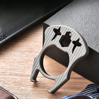 Titanium Star Eye MultiTool Pioneer EDC Keychain