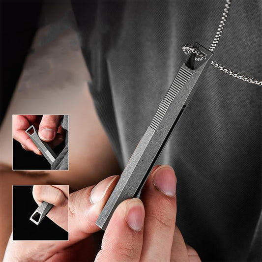 Stress-Reducing Titanium Alloy Tactical Pen with Slide Function