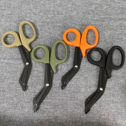 Durable Stainless Steel Scissors for Outdoor Survival and First Aid