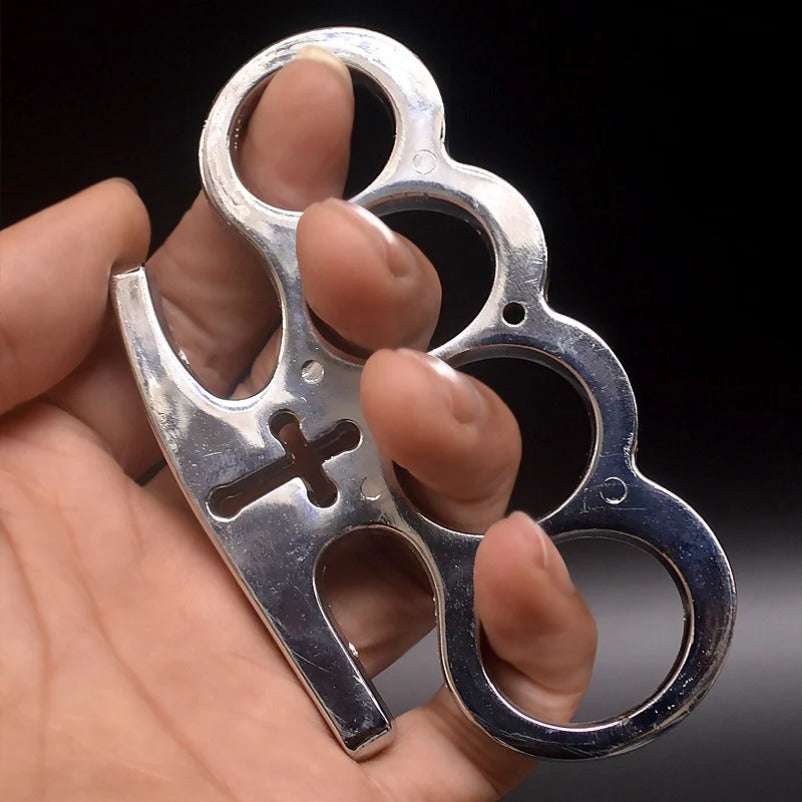 RingGuard Multiuse Brass Knuckles Duster 4 Finger Defense Tool