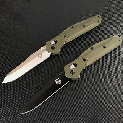 Liome Folding Hunting Knife with Aluminum Grip for Outdoor and EDC Use