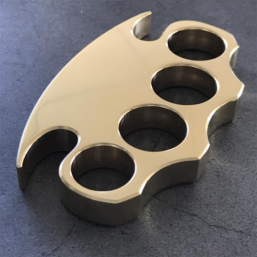 Brass Self-Defense EDC Knuckle Duster with Smooth Polished Surface