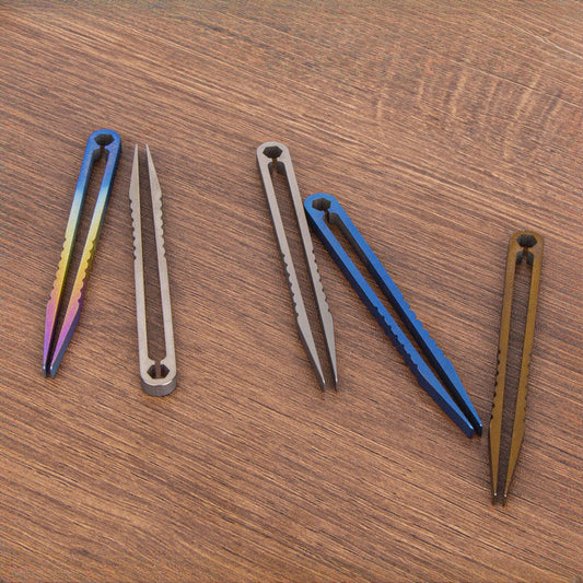 Multi-Function Static-Free TC4 Titanium Tweezers with Anti-Magnetic Properties