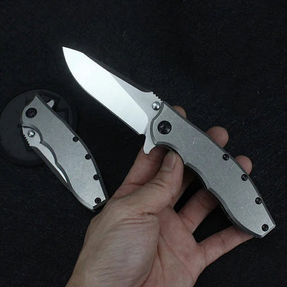 Outdoor Ready Titanium Alloy Folding Knife for Camping Adventures