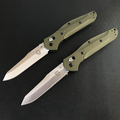 Liome Folding Hunting Knife with Aluminum Grip for Outdoor and EDC Use