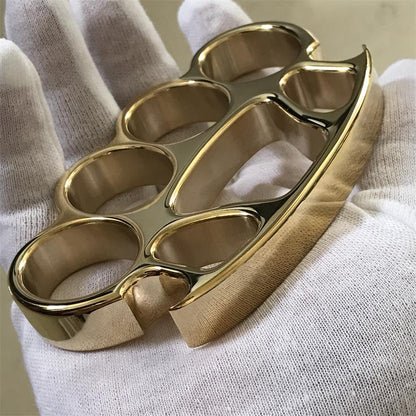 Mirror Polished Large Hole Brass Knuckle Duster with Bottle Opener