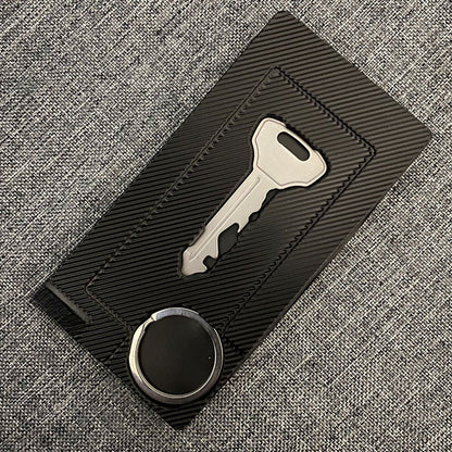 All-in-One Pocket Pro Keychain Tool Featuring Screwdriver Wrench and Opener
