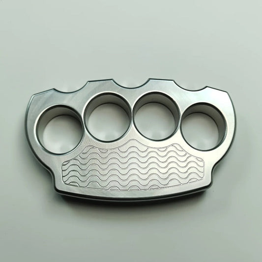 Solid Steel Knuckle Duster Tactical Emergency Defense Equipment