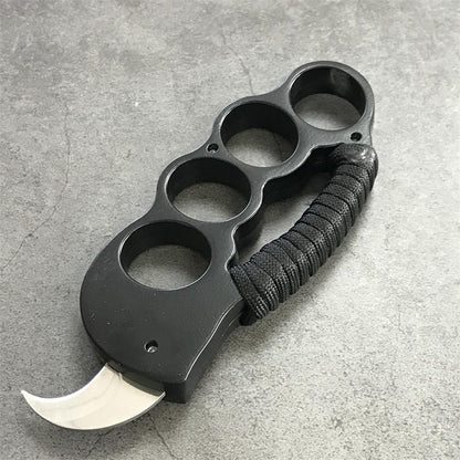 EDC Knuckle Duster Knife Set Multi-Purpose Self-Defense Tool