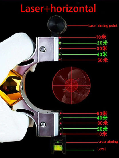 Spring-powered Resin Bow with Laser Sight and Infrared Adjustment