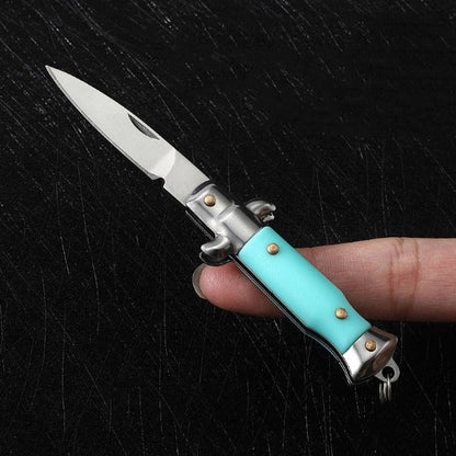 Keychain Folding Knife Mini EDC Tool for Outdoor Defense and Pocket Carry