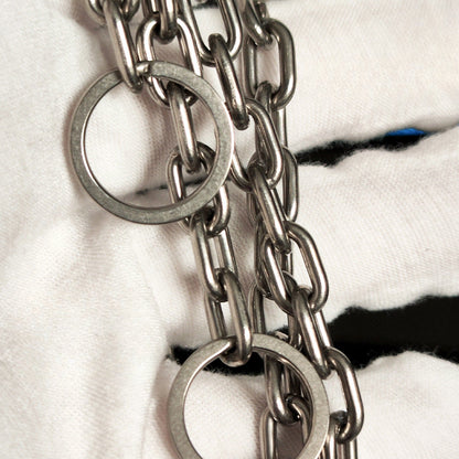 Titanium Wallet Chain with Welded Quick Clip Belt Loop for Motorcycle Keychain EDC