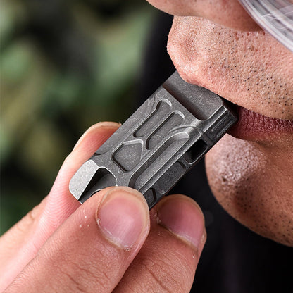 High-Volume Dual Chamber Titanium Whistle for Clear Sound