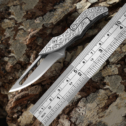Miniature Mechanical Knife with Sharp Transformable Blade for Easy Pocket Storage